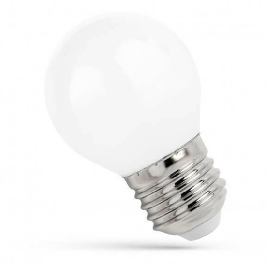 SpectrumLED E27 LED izzó 4W 2700 Kelvin-kisgömb formájú 40W-ot kiváltó-opál fehér filament LED izzó opál (SPE-WOJ14074) E27