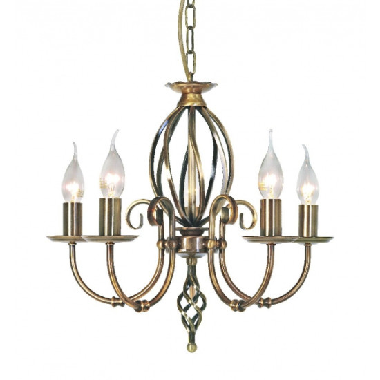 Elstead ARTISAN réz csillár (ELS-ART5-AGD-BRASS) E14 5 izzós IP20