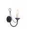 Elstead CARISBROOKE fekete falikar (ELS-CB1-BLACK) E14 1 izzós IP20