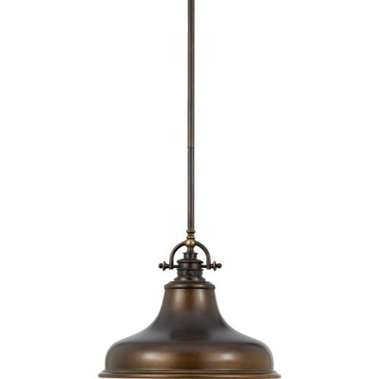 Elstead EMERY bronz függesztett lámpa (ELS-QZ-EMERY-P-M-PN) E27 1 izzós IP20