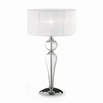 Ideal Lux DUCHESSA TL1 BIG átlátszó-fehér asztali lámpa (IDE-044491) E27  1 izzós IP20