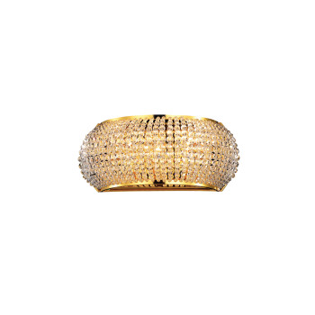 Ideal Lux PASHA' AP3 ORO arany kristály fali lámpa (IDE-082288) G9 3 izzós IP20