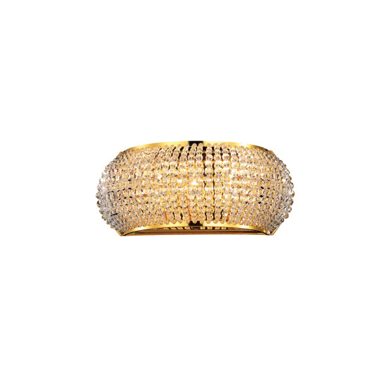 Ideal Lux PASHA' AP3 ORO arany kristály fali lámpa (IDE-082288) G9 3 izzós IP20