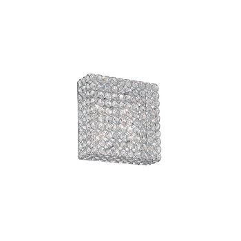 Ideal Lux ADMIRAL PL4 CROMO króm kristály mennyezeti lámpa/fali lámpa (IDE-080338) G9 4 izzós IP20