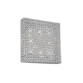 Ideal Lux ADMIRAL PL8 CROMO króm kristály mennyezeti lámpa/fali lámpa (IDE-080352) G9 8 izzós IP20