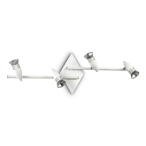 Ideal Lux ALFA PB4 BIANCO fehér mennyezeti spotlámpa/fali lámpa (IDE-122731) GU10 4 izzós IP20