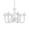 Ideal Lux BON BON SP6 fehér csillár (IDE-093994) E14 6 izzós IP20