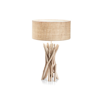 Ideal Lux DRIFTWOOD TL1 barna asztali lámpa (IDE-129570) E27 1 izzós IP20