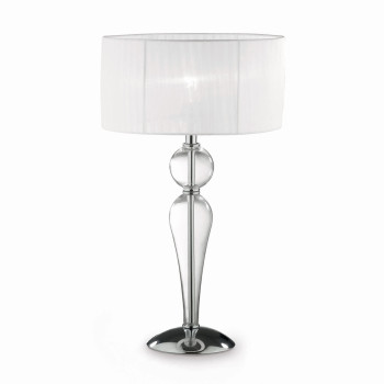 Ideal Lux DUCHESSA TL1 BIG átlátszó-fehér asztali lámpa (IDE-044491) E27  1 izzós IP20
