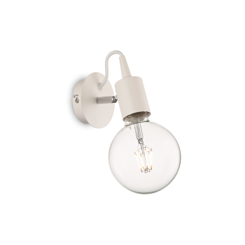 Ideal Lux EDISON AP1 BIANCO fehér fali lámpa (IDE-138374) E27 1 izzós IP20