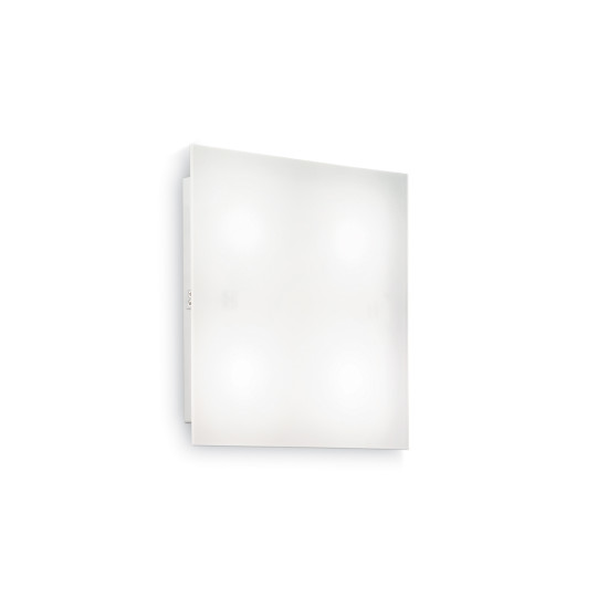 Ideal Lux FLAT PL1 D20 fehér LED mennyezeti/fali lámpa (IDE-134888) GX53 1 izzós IP20