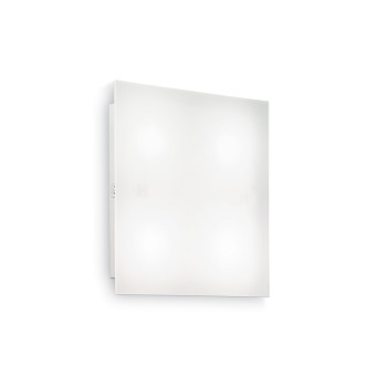 Ideal Lux FLAT PL4 D30 fehér LED mennyezeti/fali lámpa (IDE-134895) GX53 4 izzós IP20