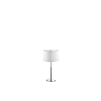 Ideal Lux HILTON TL1 fehér-króm asztali lámpa (IDE-075525) G9 1 izzós IP20