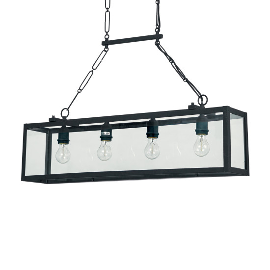 Ideal Lux IGOR SP4 fekete függesztett lámpa (IDE-092942) E27 1 izzós IP20