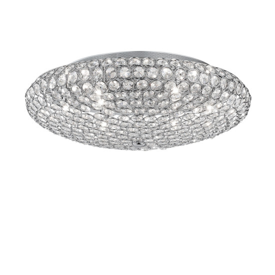 Ideal Lux KING PL9 CROMO króm mennyezeti lámpa (IDE-073255) G9 9 izzós IP20