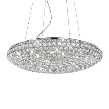 Ideal Lux KING SP12 CROMO króm függesztett lámpa (IDE-088013) G9 12 izzós IP20