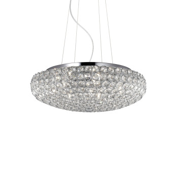 Ideal Lux KING SP7 CROMO króm függesztett lámpa (IDE-087979) G9 7 izzós IP20