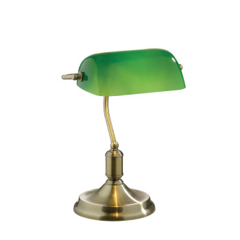 Ideal Lux LAWYER TL1 BRUNITO bronz-zöld asztali lámpa (IDE-045030) E27  1 izzós IP20