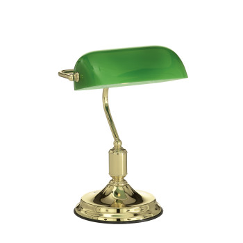 Ideal Lux LAWYER TL1 OTTONE arany-zöld asztali lámpa (IDE-013657) E27  1 izzós IP20