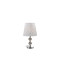 Ideal Lux LE ROY TL1 SMALL fehér-króm asztali lámpa (IDE-073439) E27  1 izzós IP20