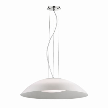 Ideal Lux LENA SP3 D64 BIANCO fehér függesztett lámpa (IDE-035727) E27  3 izzós IP20