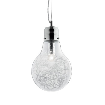 Ideal Lux LUCE MAX SP1 SMALL króm függesztett lámpa (IDE-033679) E27   IP20