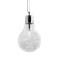 Ideal Lux LUCE MAX SP1 SMALL króm függesztett lámpa (IDE-033679) E27   IP20