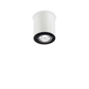 Ideal Lux MOOD PL1 SMALL ROUND BIANCO fehér mennyezeti lámpa (IDE-140841) GU10 1 izzós IP20