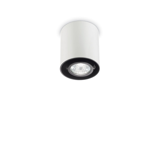 Ideal Lux MOOD PL1 SMALL ROUND BIANCO fehér mennyezeti lámpa (IDE-140841) GU10 1 izzós IP20