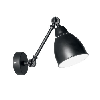 Ideal Lux NEWTON AP1 NERO fekete falikar (IDE-027852) E27 1 izzós IP20