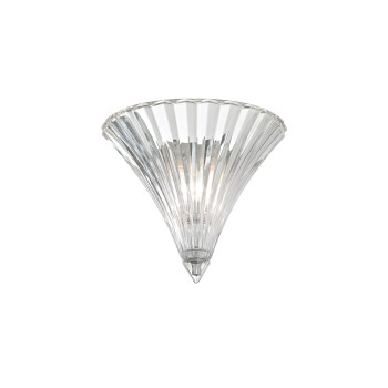 Ideal Lux SANTA AP1 SMALL TRASPARENTE króm fali lámpa (IDE-013060) E14 1 izzós IP20