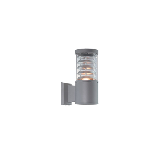 Ideal Lux TRONCO AP1 GRIGIO szürke-átlátszó kültéri fali lámpa (IDE-026978) E27  1 izzós IP44
