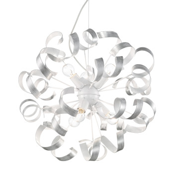 Ideal Lux VORTEX SP6 ARGENTO ezüst mennyezeti lámpa (IDE-101613) E14 6 izzós IP20