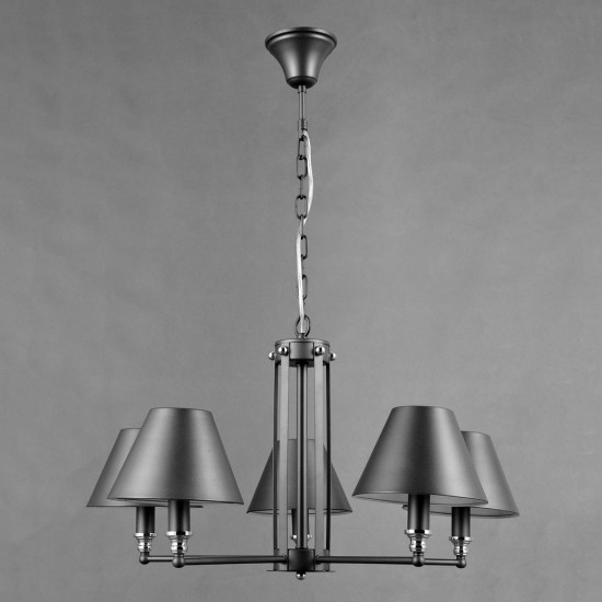 Italux Banito fekete csillár (IT-MD38623/5) E14 5 izzós IP20