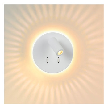 Lucide Bentjer fehér fali lámpa (LUC-79201/09/31) LED 1 izzós IP20