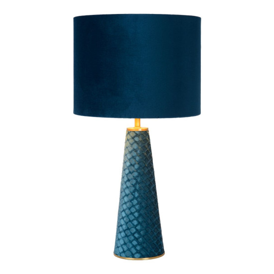 Lucide Velvet kék asztali lámpa (LUC-10501/81/37) E27 1 izzós IP20