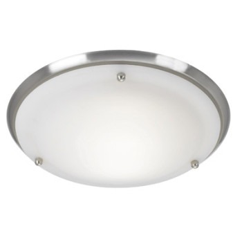 Markslöjd ARE matt króm-fehér fürdőszobai mennyezeti lámpa (MS-102527) E27 1 izzós IP44