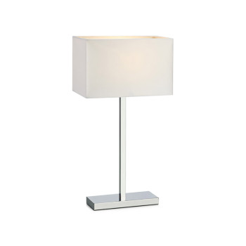 Markslöjd SAVOY króm-fehér asztali lámpa (MS-106305) E27 1 izzós IP20