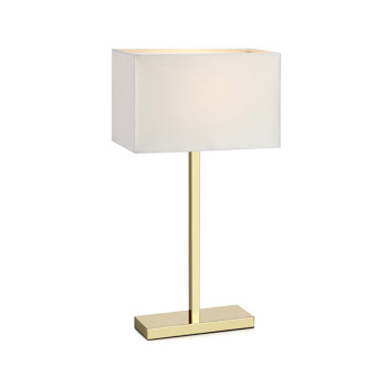 Markslöjd SAVOY sárgaréz-fehér asztali lámpa (MS-106306) E27 1 izzós IP20