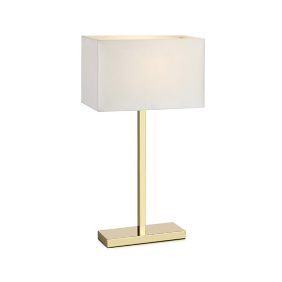 Markslöjd SAVOY sárgaréz-fehér asztali lámpa (MS-106306) E27 1 izzós IP20