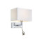 Markslöjd SAVOY króm-fehér fali lámpa (MS-106307) E27+LED 2 izzós IP20