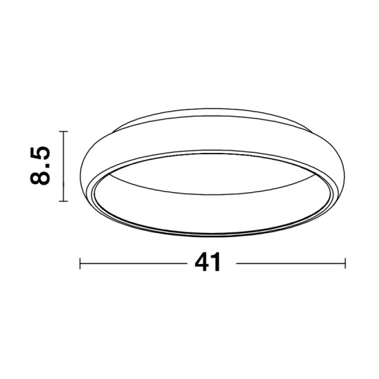 Nova Luce Albi fehér mennyezeti lámpa (NL-8105605D) LED 1 izzós IP20