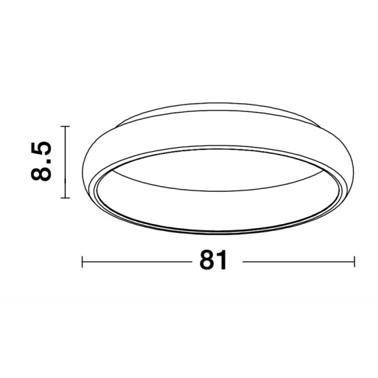 Nova Luce Albi fehér mennyezeti lámpa (NL-8105607D) LED 1 izzós IP20