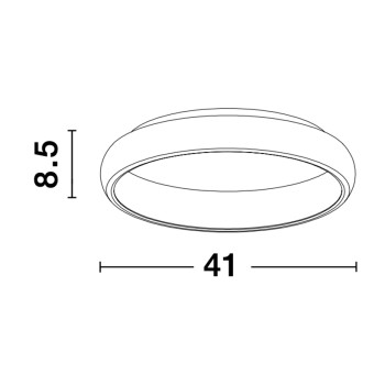 Nova Luce Albi fekete mennyezeti lámpa (NL-8105616) LED 1 izzós IP20