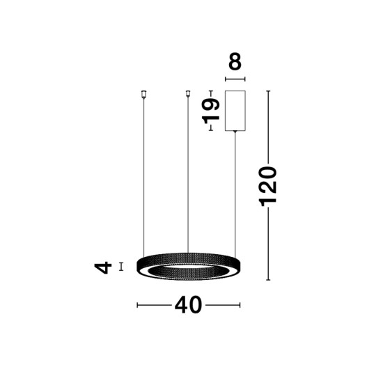 Nova Luce Fiore sárgaréz függesztett lámpa (NL-9285410) LED 1 izzós IP20