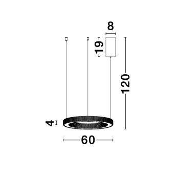 Nova Luce Fiore sárgaréz függesztett lámpa (NL-9285610) LED 1 izzós IP20