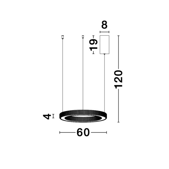 Nova Luce Fiore sárgaréz függesztett lámpa (NL-9285610) LED 1 izzós IP20