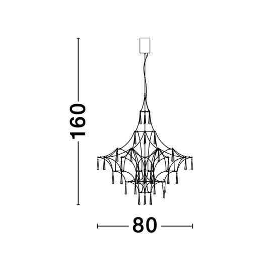 Nova Luce Goro sárga függesztett lámpa (NL-9116820) LED 1 izzós IP20