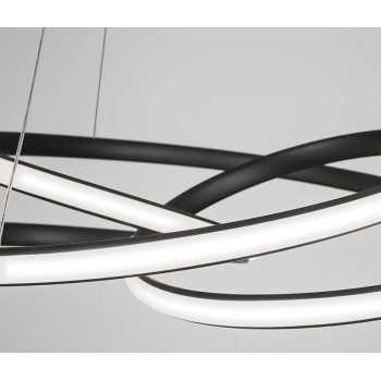 Nova Luce Meton fekete függesztett lámpa (NL-9147112) LED 1 izzós IP20