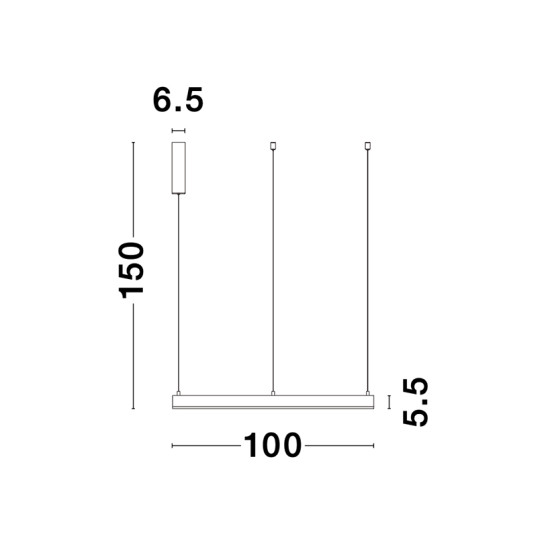 Nova Luce Motif sárgaréz függesztett lámpa (NL-9190655) LED 1 izzós IP20